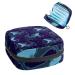 Cartoon Shark Pattern Sanitary Napkin Storage Bag Menstrual Pad Bag Portable Menstrual Period Sanitary Pouch Zipper Tampons Collect Bags for Teen Girls Women Ladies Color 5