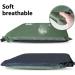 SJC Suede Inflatable Seat Cushion - Portable & Comfortable Stadium Cushion in Army Green - Buy Online on GoSupps.com