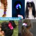 10 Pcs LED Light Up Hair Scrunchies for Girls - Neon Satin Hair Ties Accessories - Glow in the Dark Party Supplies - Buy Online on GoSupps.com