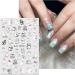 Halloween Nail Stickers 12 Sheets Self-Adhesive Nail Decal Cobweb Ghosts Pumpkin Nail Art Decoration Design Supplies - Buy Online on GoSupps.com