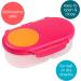 b.box Strawberry Shake Reusable Food Storage Container with 2 Sealed Compartments and Clip - Perfect Snack Box for Kids - Buy Online on GoSupps.com