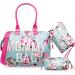 Mommy Bag for Hospital, LitBear Hospital Bag for Labor and Delivery, Large Capacity Waterproof Mommy Bag, Multifunction Overnight Bag for Women, Mom Bag with Straps (Blue Floral)