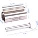 Bamodi Stainless Steel Toothpaste Squeezer Set of 2 - Rustproof Durable & Easy to Use for All Tube Sizes - Reduces Waste for Kids & Adults - Buy Online on GoSupps.com