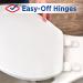 Clorox Antimicrobial Round Wood Toilet Seat | Easy-Off Hinges | Wiggle-Free Design - Buy Online on GoSupps.com