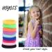 Hoyols Seamless Cotton Hair Ties - 100 Pieces, 10 Colors - Ponytail Scrunchies for Women, Girls, Kids - Buy Online on GoSupps.com