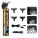Hair Clippers for Men Zero Gapped Cordless Hair Trimmer T Blade Trimmer Professional Haircut & Grooming Kit Rechargeable LED Display Lcd-gold