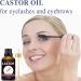 Organic Cold Pressed Castor Oil for Hair Eyelashes and Beard Growth - 3.38 fl oz Unrefined | Sedbuwza - Buy Online on GoSupps.com