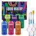 VIOLA HOUSE Liquid Body Painting Christmas Gift Professional Water Based Face & Body Makeup Special Effect for Adults Kids SFX Makeup Kit Cosplay Halloween. (6 colors)