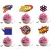 18pcs Rubber Gun Cupcake Toppers for Boys Girls Dart War Party Supplies Target Bullet Cake Decorations Target Gun Happy Birthday Cake Decor Gun Theme Party Supplies - Buy Online on GoSupps.com