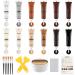 SEISSO Wood Furniture Repair Kit Wood Putty Repair Fillers Hardwood Laminate Floor Repair Kit Restore Any Holes Scratches Cracks Gouges for Wooden Floors Cabinet Cherry Walnut 12 + 1 Colors
