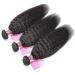 Mei You 9A Kinky Straight Brazilian Virgin Remy Hair 3 Bundles Natural Black (10 12 14) - Buy Online on GoSupps.com