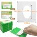 100 Disposable Flushable Toilet Seat Covers for Adults & Kids - Portable Travel Paper Cover Pack with Individually Wrapped Sheets - Buy Online on GoSupps.com