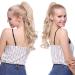 Tess Ponytail Hair Extensions | Clip-In Synthetic Wavy 12 (30cm) - 110g Light Brown/Medium Blonde for Braids - Buy Online on GoSupps.com