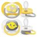 Philips Avent Ultra Air Pacifier 2-Pack | BPA-Free Breathable for 6-18 Months | Includes Sterilization Box | Lemon/Orange (SCF080/18) - Buy Online on GoSupps.com