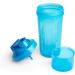 Smartshake Slim Protein Shaker Bottle 400-500ml Leakproof BPA Free with Storage Neon Blue for Women & Men - Buy Online on GoSupps.com