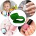 Nail Polish Organizer - Wearable Anti-Spill Organizer | Anti Slip Grip Suction Flexible Silicone Nail Polish Holder Stand For Personal And Business Use Green - Buy Online on GoSupps.com