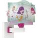 Dalber children's wall lamp children's lamp wall light Mermaids mermaids children's room light lampshade turquoise