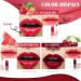 Prreal 2pcs Mini Lip Tint Stain Set - Long Lasting Waterproof Lip Stain for Lip Cheeks and Eyes - High Pigment Liquid Lipstick Gift - Strawberry & Watermelon - Buy Online on GoSupps.com