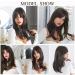 OUFEI 20 Dark Brown Layered Synthetic Hair Wig with Bangs for Women | Perfect for Daily & Party Wear - Buy Online on GoSupps.com