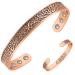 Jeracol Copper Magnetic Bracelet for Men Women Tree of Life 100% Solid Copper Cuff Bangle with 12 3500 Guass Magnets Adjustable Size Brazaletes with Jewellry Gift Box Slim Copper Tree