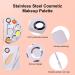 Stainless Steel Makeup Mixing Palette Set - 2pcs | Artist Tool for Foundation Mixing & Nail Art - Buy Online on GoSupps.com