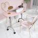 BYERZ BYERZ Folding Nail Table Manicure Station Easy Move Round Corner Design Salon Shop for Home Manicure Shop Beauty Salon - Buy Online on GoSupps.com