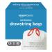 Amazon Basics Tall Kitchen Drawstring Trash Bags, 13 Gallon, Unscented, 120 Count (Previously Solimo) Unscented  120 Count (Pack of 1)
