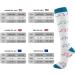 Odtmger Compression Socks(7 Pair for Women & Men Circulation 20-31mmhg Knee High Sock is Best Support for Athletic Running Cycling L-XL Multicolor 01 - Buy Online on GoSupps.com