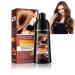 HOUSN Hair Dye Shampoo color shampoo brown dark brown hair dye shampoos 3in1 natural hair color against gray hair and beard fast action and caring effect direct hair coloring shampoo 400