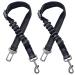 Xundefeng 2x Black Dog Seat Belts for Cars UK Dog Car Harness Seat Belt Dogs Seatbelt Clip Lead Black 2 Pieces