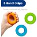 RMS Hand Grip Strengthener Kit - 6 Pieces Finger Exerciser Grip Trainer for Carpal Tunnel & Arthritis Relief Stress Relief Occupational Equipment - Buy Online on GoSupps.com