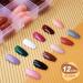 288PCS FANDAMEI Press on Nails: 12 Sets Medium Coffin Style False Ballerina Nails - 12 Solid Colors Glossy Tips for Women & Girls - DIY Nail Art with Nail Glue - Buy Online on GoSupps.com