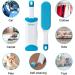 Grandomasi Self-Cleaning Lint Brush | Double-Sided Pet Fur & Lint Remover for Furniture & Carpets - Blue - Buy Online on GoSupps.com