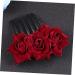 Ipetboom 1pc Wedding Rose Flower Hair Comb Wedding Comb Bridal Headpiece Bridal Hair Clip Hair Jewels for Women The Rose for Women Hair Accessory for Women Floral Comb Jewelry Bride Flowers - Buy Online on GoSupps.com