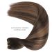 Buy 50cm 100g Balayage Dark Brown to Chestnut Brown Real Hair Extensions - Sew In Weft - Premium Quality Tresses - Buy Online on GoSupps.com