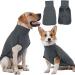 Hjyokuso dog sweater dog coat fleece sweater dog dog sweater for small medium -sized large dog warm and light dog sweater winter coat dog outdoor dog coat dog jacket -black m black