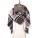 Hanxiulin Women's Cotton & Wool Knitting Scarf - Soft Triangular Winter Wrap for Every Season - Gray - Buy Online on GoSupps.com