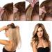 One Piece 3/4 Full Head Clip In Hair Extensions 29" Inch Curly 5 Clips Wavy Hairpieces Heat Resistant - Bleach Blonde(Weight:130g) - Buy Online on GoSupps.com