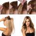 61cm Clip-In Hair Extensions - 5 Clips Wavy Ash Blonde & Bleach Blonde - 120g Real Hair Like Quality - Buy Online on GoSupps.com