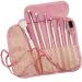 8-piece cosmetic brush set with bag in pink brush set pink Kosmetex
