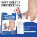 6-Pack Soft Gel Toe Caps Protectors for Men & Women - Toe Sleeves for Corns, Blisters, Hair Sticking - Flexible Cushions - White One Size - Buy Online on GoSupps.com