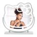 Impressions Vanity Hello Kitty Kawaii Desk Mirror with Lights and Touch Sensor Dimmer Switch  Multi Color Changing LED Strip Lighted Makeup Mirror for Desk with Adjustable Tilt and Metal Base