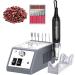 All's nail cutter electrical nail cutter professional electrical nail file 30 000 rpm Efile buffer manicure grinding tools for acrylic nails with nail drill set and grinding straps (gray) 3.Grey-30000 rpm
