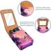 Travel Lipstick Organizer Case - Portable Makeup Bag with Mirror | Purple Palm Tree Sunset Design - Buy Online on GoSupps.com