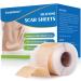 Silicone Scar Sheets Medical Grade Silicone Scar Tape(1.6"x 60" Roll-1.5M) Reusable Scar Removal Strips for Surgical Scars C-Section Keloid Tummy Tuck Burn Acne Surgery Scars Treatment