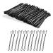 180 Pieces Bobby Pins Hair Clips Hair Grips Kirby Grips - Womens Girls Hair Styling Pins with Storage Box Black Blonde & Brown Balck