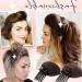 U-K 1pc Puff Hair Head Cushion Invisible Bump Up Volume Hair Base Fluffy Self Insert Hair Pad Sponge Clip Great for Women & Girls Nice and Professional - Buy Online on GoSupps.com