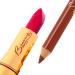 BESAME COSMETICS - Victory Red Lipstick + Masterliner Universal Red Lip Pencil Vintage Makeup Long Lasting Lipstick Coquette Makeup Deep Red Lipstick for Women Moisturizing Lipsticks for Women