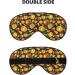 Buy Tangerine Print Sleep Masks - Comfortable Super Soft Eye Masks with Adjustable Strap for Home & Travel - Buy Online on GoSupps.com