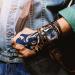 CUTELIILI Aztec & Viking Style Temporary Tattoos for Men - 10 Sheets Blue Fake Tattoo for Hands & Forearms - Realistic Design - A-2 - Buy Online on GoSupps.com
